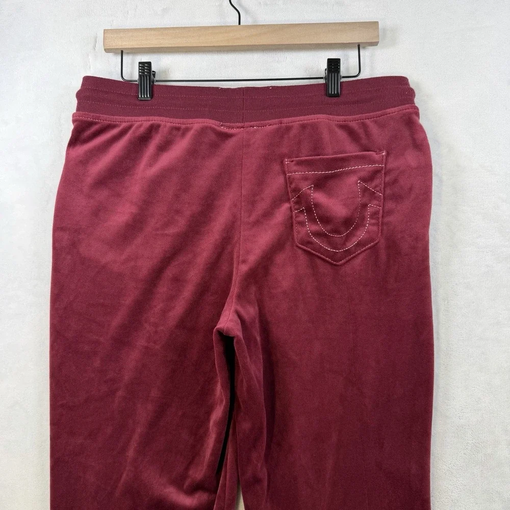 True Religion Velour Syrah Jogger Sweatpants Sweats Pockets Casual Pants M
